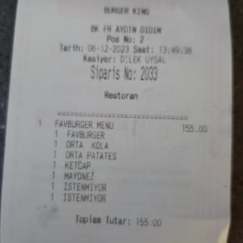 Burger King Ayıbı Artık Yeter.