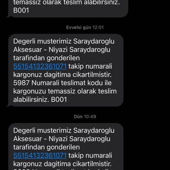 Sürat Kargo Teslim Edilmeyen Ama Şehir İçinde Günlerce Dolaştırılan Kargolar