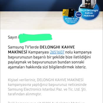 Samsung Kahve Makinemi Göndermiyor 8 Ay Oldu