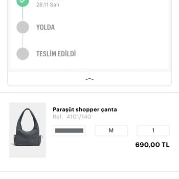 Pull And Bear Dan Oluşturduğum Sipariş
