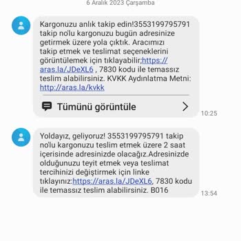Aras Kargo Kurye Nin Kargomu Şubeye Götürmesi