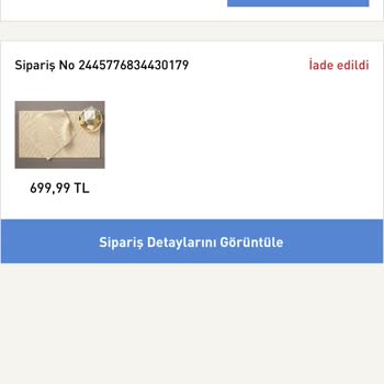 English Home İadesi Olan Ürün Parasını Vermiyorlar