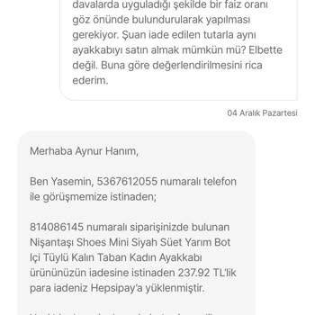 Hepsiburada İade Tutarındaki Haksızlık