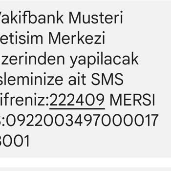 VakıfBank Kart İşlemimde Şüpheli Aktivite