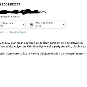 Sephora'dan Yanlış Ürün Ve İlgisiz Müşteri Hizmetleri Hayal Kırıklığı!