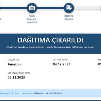 AGT Kurye Teslim Tarihinde Teslim Edilmedi