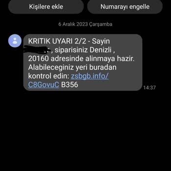 0850 938 30 07 Güvenliğimi Tehdit Eden Sahte Sayfa!