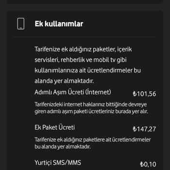 Vodafone C Mop Sigorta, Paket Ücreti, Ek Paket