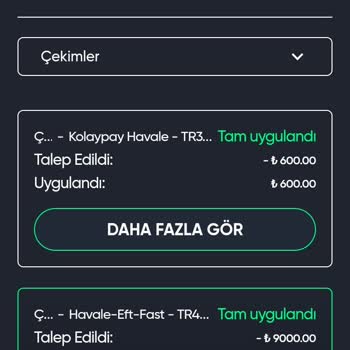 Baywin 9000 TL Çekimim Gelmedi