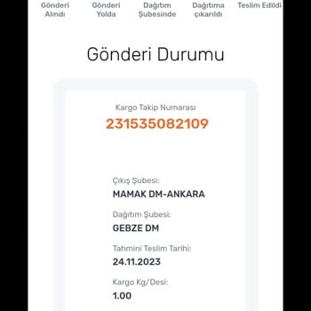 Sendeo Bir Türlü Gelmeyen Siparişim.