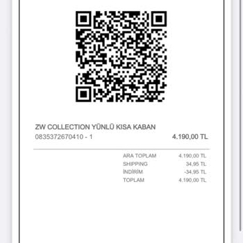 Zara Yarısı Ödenen Ürünü Hala Teslim Etmedi.