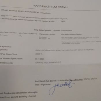 Halkbank Başka ATM ( Ortak ATM) Ye Para Kaptırma