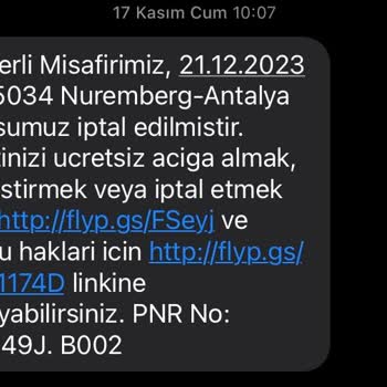 Pegasus Yolcu Haklarımızı Talep Ediyoruz