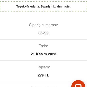 Sevgievim Teslim Edilmeyen Sipariş