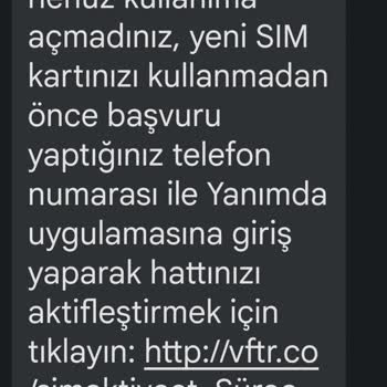Vodafone Sim Kart Aktivasyonu