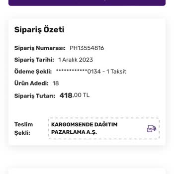 Gratis Siparişim Kargoya Verilmiyor