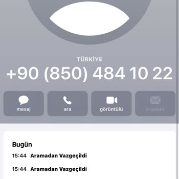 0850 484 10 22 Kime Ait Bu Numara?