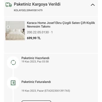 Karaca Home Kargo Ve İade Problemi!