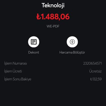 Papara Hesabımdan İznim Olmadan Ve-PDF Sitesi Üzerinden Çekim Yapılmış