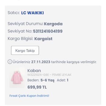 LC Waikiki Kargo Teslim Edilmemesi Hakkında