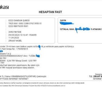 Alsan Demir Cam Balkon Yapım İşi Mağduriyeti!