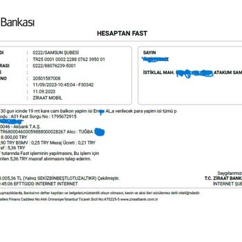 Alsan Demir Cam Balkon Yapım İşi Mağduriyeti!