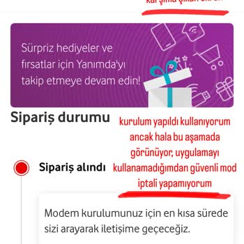 Vodafone Net Evde İnternet Aktivasyon Sorunu