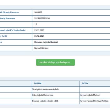 Borusan Lojistik Borusan 8 Gün Önce Teslim Aldığı Siparişi Çıkış Merkezinde Bekletiyor