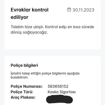 Araç Satış Kasko İptali Yapilmamasi-sigortam.net