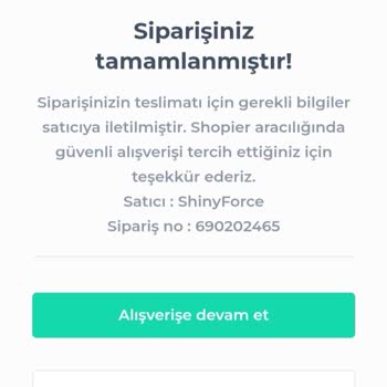 Shiny Force Aldığım Ürünler Elime Ulaşmadı