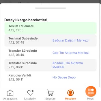 Hepsiburada Yoyko Oto Koltuğu Teslim Edilmiyor