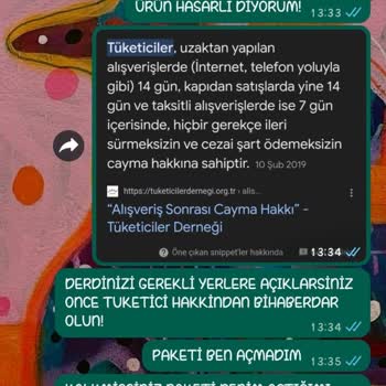 Felikan.com Tarafıma Kutusu Daha Önce Açılmış Ürün Gönderdi