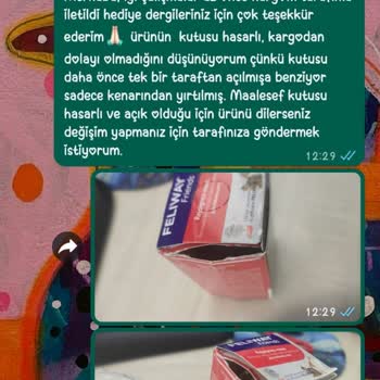 Felikan.com Tarafıma Kutusu Daha Önce Açılmış Ürün Gönderdi
