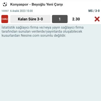 Nesine Kazanan Kuponum Kaybetti Gözüküyor