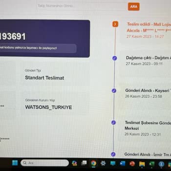 Watsons Mağaza Tesliminde Yaşanan İade Sorunu