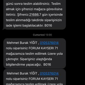 Watsons Mağaza Tesliminde Yaşanan İade Sorunu