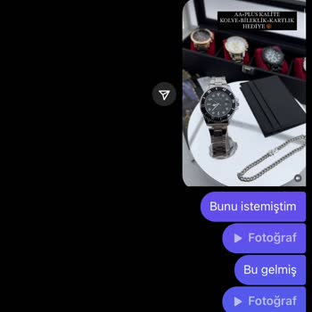 Erkekaksessuari (Instagram) Saat Sipariş Verdim Verdiğim Saatle Alakası Yok