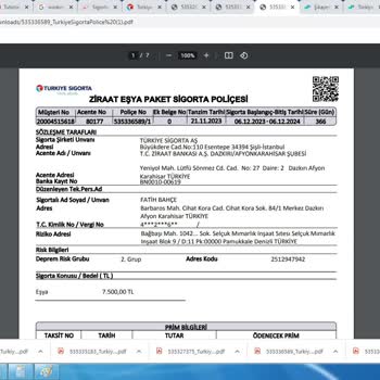 Türkiye Sigortanın Onay Almadan Zorla Konut Sigorta Yapması.