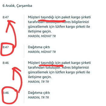 Midyat MNG Kargo Ve Amazon Arasında Yanıltıcı Bilgi Alışverişi!