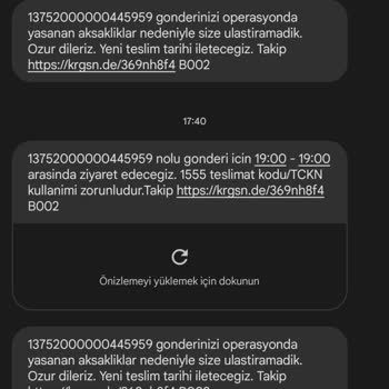 KARGOMsende Kargo Teslimat Sorunu