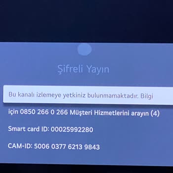 D Smart Kanalı İzlemeye Yetkiniz Yok Diyor.