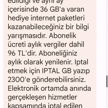 Vodafone Yanıltıcı Reklam Ve Tanıtım