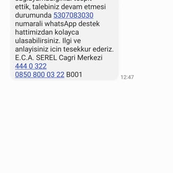 ECA Elektrikli Kombim Gelmedi