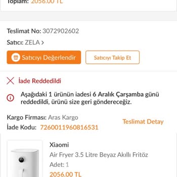 Trendyol Online Mağaza İadesi