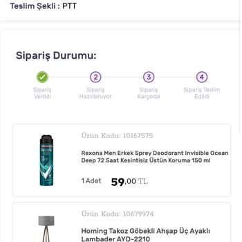Gratis Ürünümü Kargoya Vermiyor