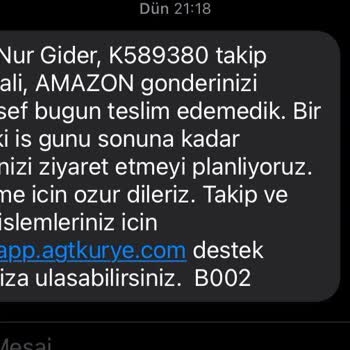 AGT Kargo Ziyaret Edildi Sorunu Ve Elime Ulaşmayan Kargo