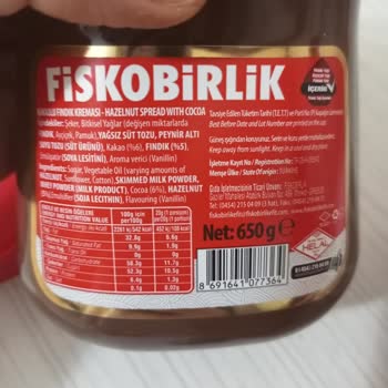 Fiskobirlik Kahvaltılık Kakaolu Fındık Kreması Bozuk Sertleşmiş
