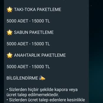 Evde Ekişi Paketleme Mağduriyeti