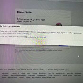 Facebook Şifre Parola