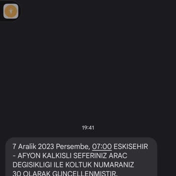 Buzlu Turizm Habersiz Koltuk No Değişimi